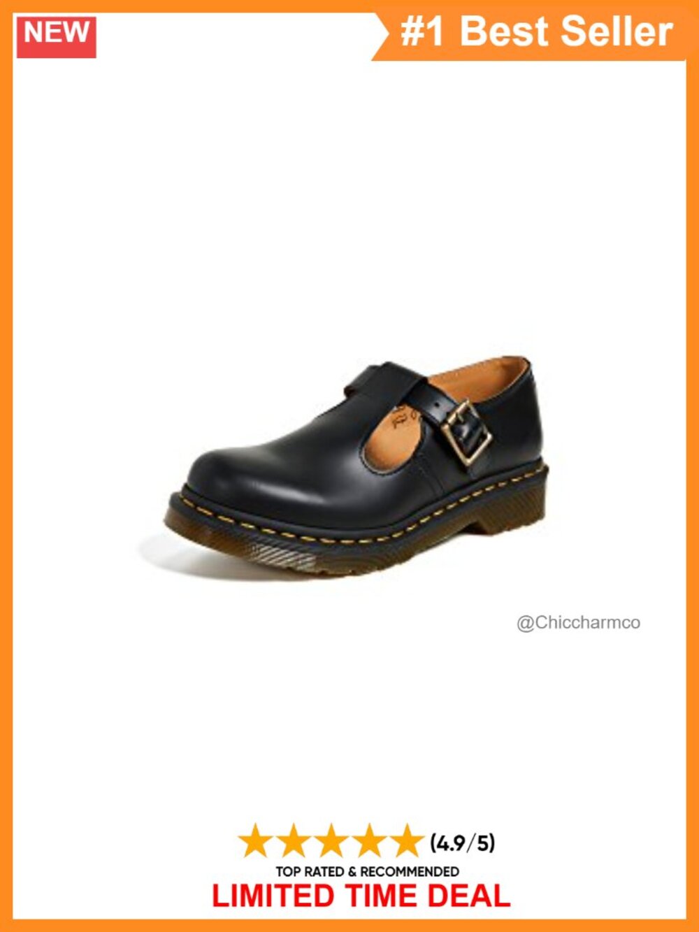 Dr. Martens Air-Cushioned Mary Jane Flats Buckle Strap